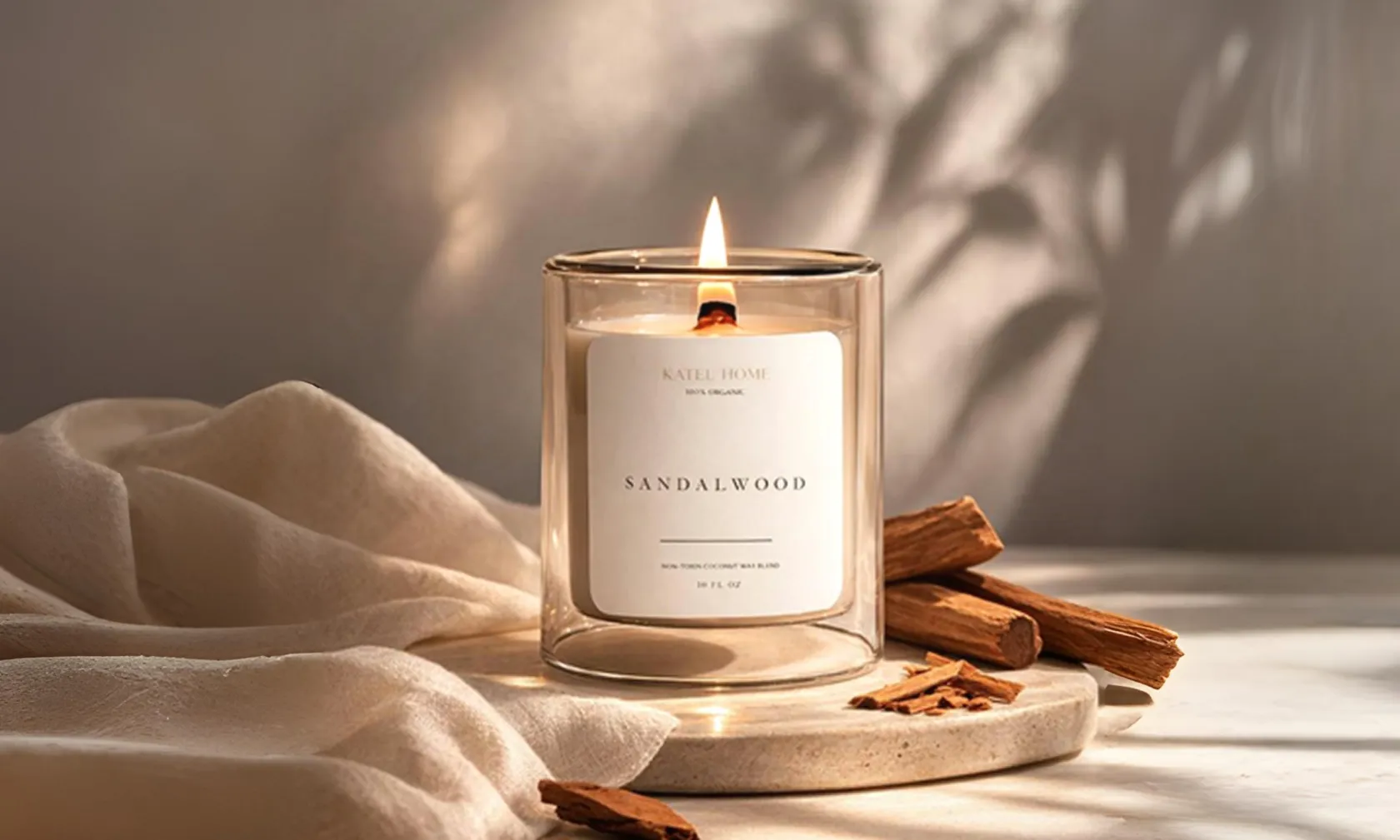 Product on a plain surface dropped into a concept scene — you ship