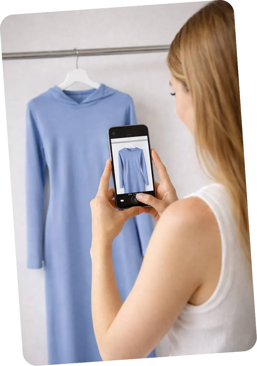 Uploading a product photo from a phone